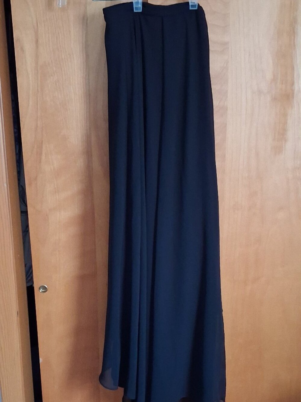 ALEX EVENINGS BLACK A LINE MAXI SKIRT SIZE 1X 40"length